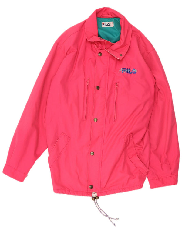Fila Γυναικείο Μπουφάν Windbreaker IT 46 Small Pink Polyester