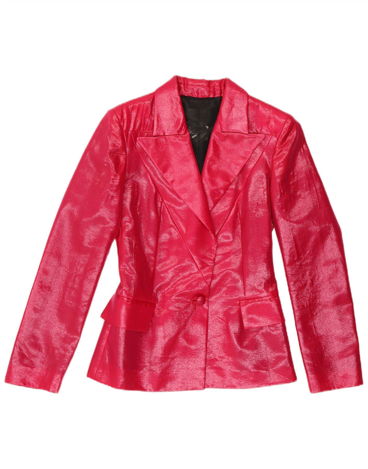 Vintage Γυναικείο Μπουφάν 1 Κουμπί Blazer IT 42 Medium Pink