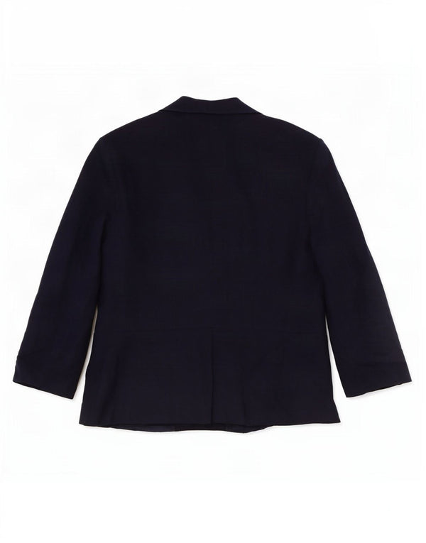Marks & Spencer Γυναικείο 3/4 μανίκι σακάκι UK 14 μεγάλο Navy Blue
