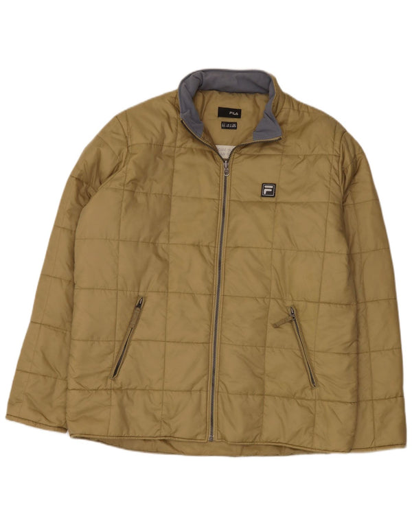 Ανδρικό μπουφάν FILA με επένδυση UK 44 2XL Beige Polyamide