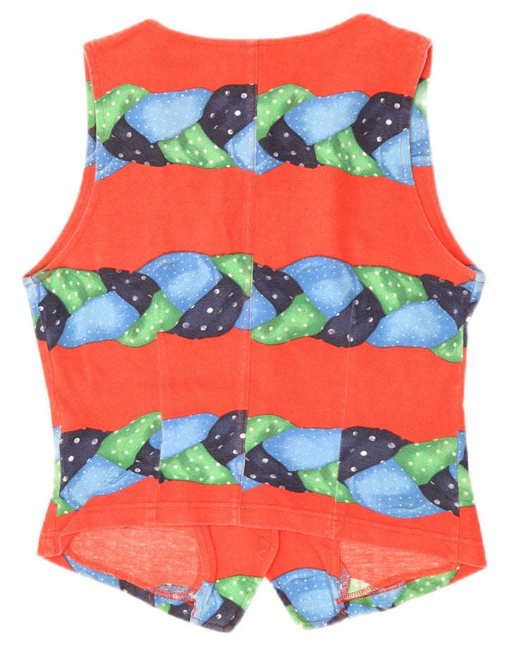 Johnny Lambs Γυναικείο Γιλέκο IT 42 Βαμβακερό μεσαίο κόκκινο ριγέ