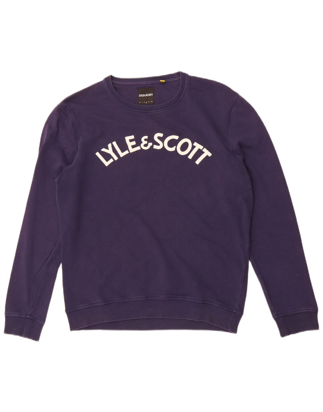 Lyle & Scott Ανδρικό γραφικό φούτερ Jumper Large Navy Blue από βαμβάκι