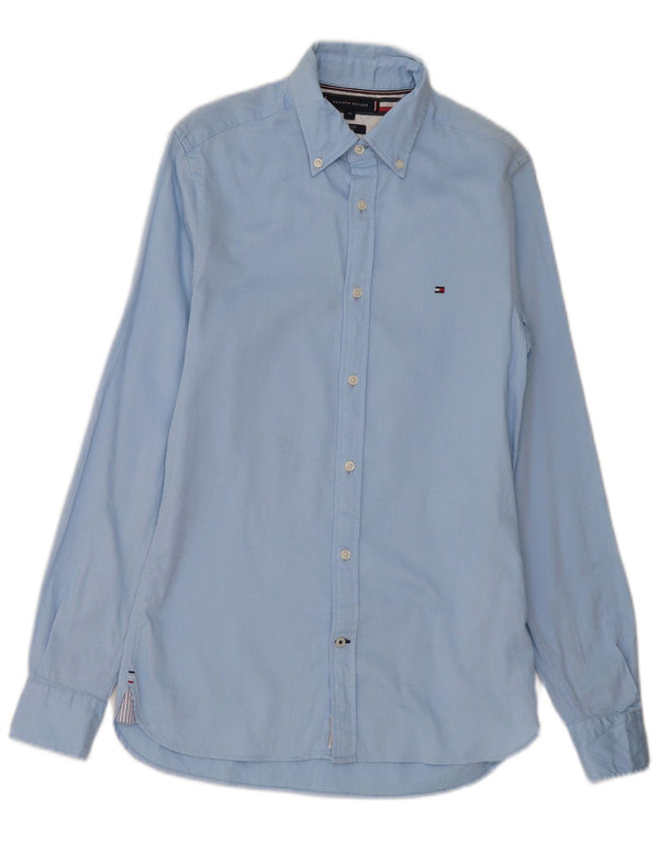 Ανδρικό πουκάμισο Tommy Hilfiger Slim Fit XS Μπλε βαμβακερό