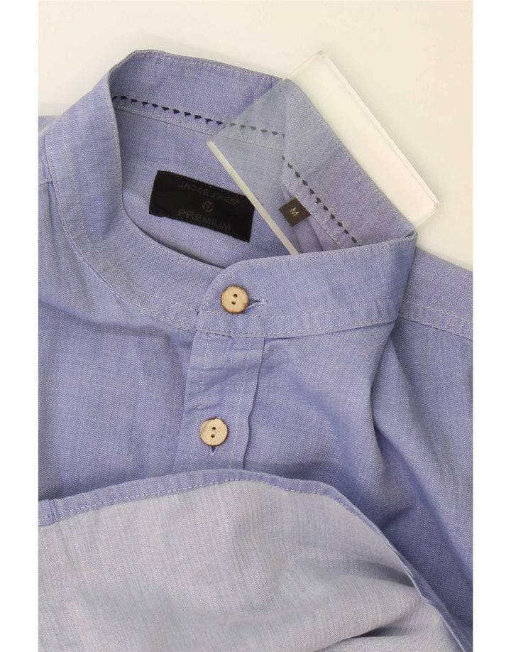 Ανδρικό πουκάμισο Jack & Jones με μπλε χρώμα