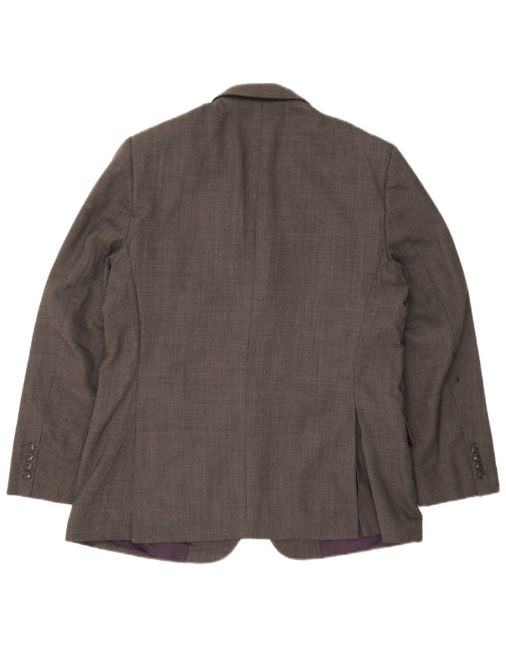 Marks & Spencer Ανδρικό Σακάκι Μπλέιζερ με 2 Κουμπιά Performance UK 42 Large Grey