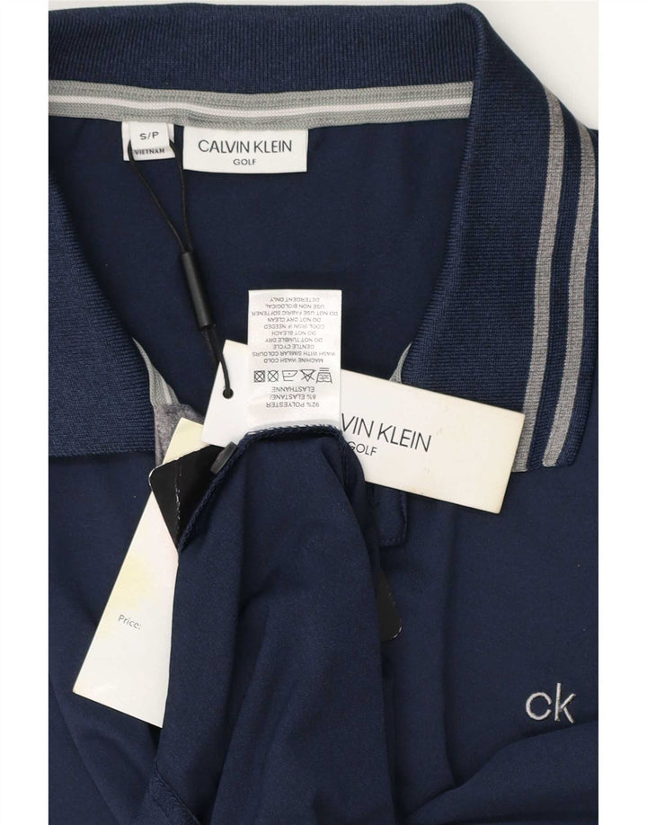 Calvin Klein Ανδρικό πουκάμισο Polo Μικρό Navy Blue Polyester