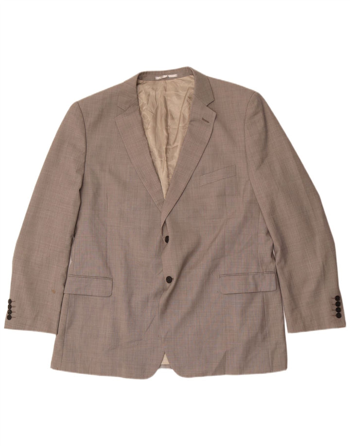 Marks & Spencer Ανδρικό σακάκι σακάκι με 2 κουμπιά UK 48 2XL γκρι μαλλί