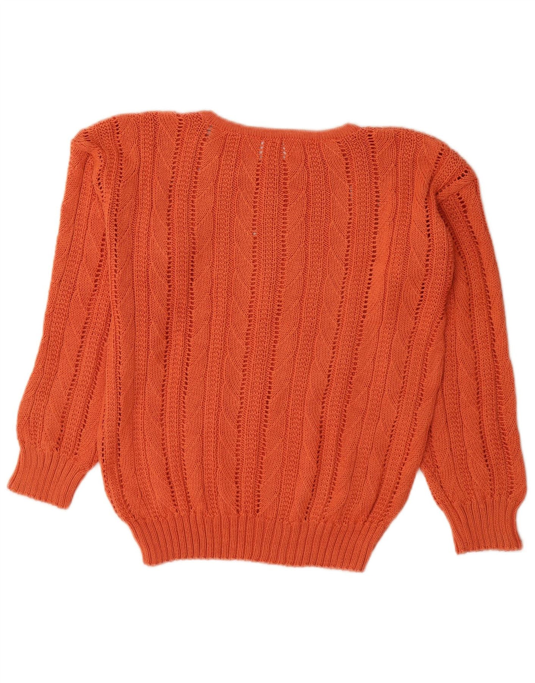 Γυναικείο πουλόβερ με λαιμόκοψη VINTAGE UK 14 Medium Orange