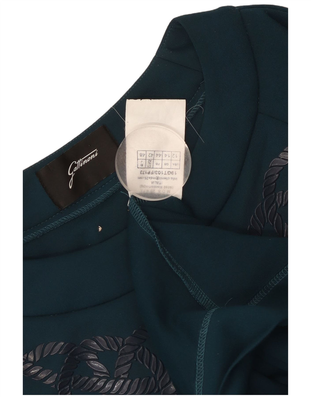 GATTINONI Γυναικεία γραφική φούτερ Jumper UK 14 Large Blue Polyester