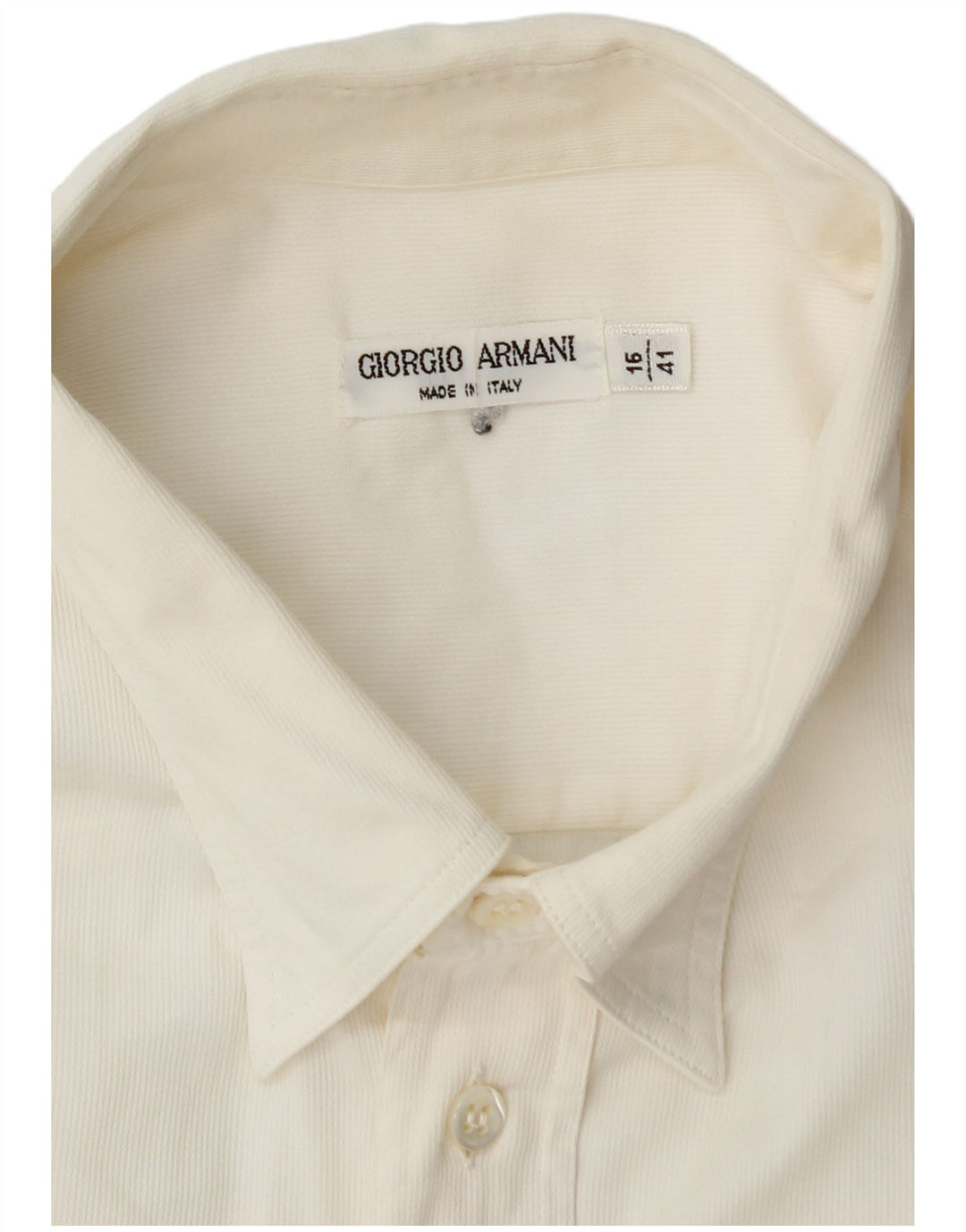 GIORGIO ARMANI Ανδρικό πουκάμισο μέγεθος 16 41 Large Off White