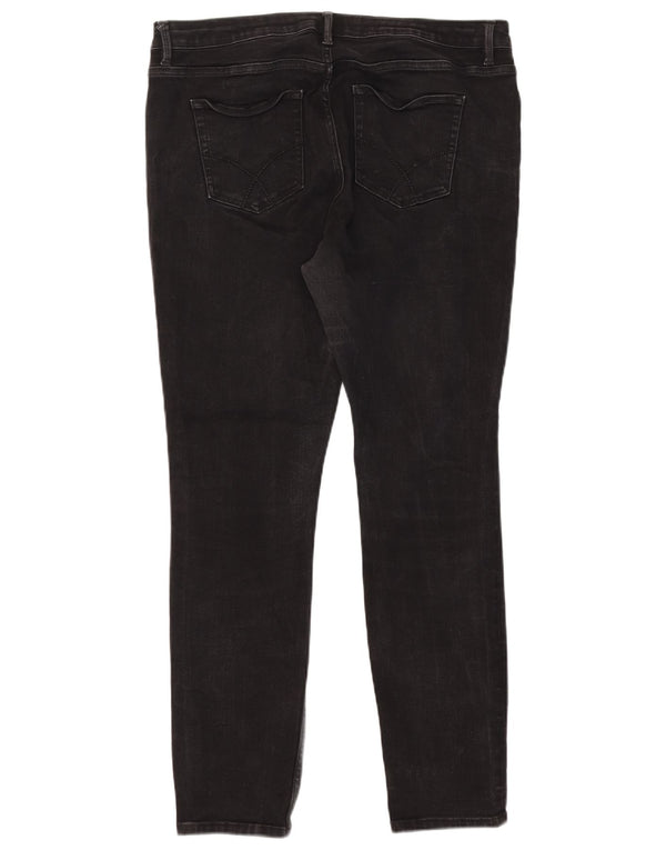 Crew Clothing Γυναικεία Skinny Jeans UK 18 XL W36 L29 Μαύρο βαμβακερό