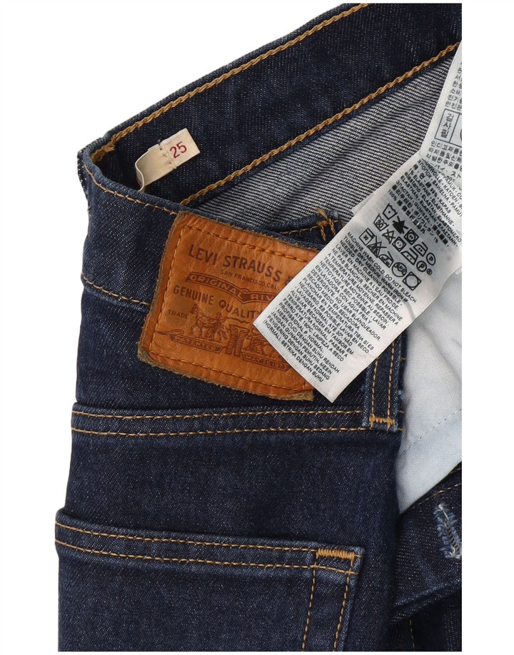 Γυναικείο τζιν μποτάκι LEVI'S Ribcage W25 L26 Navy Blue Cotton