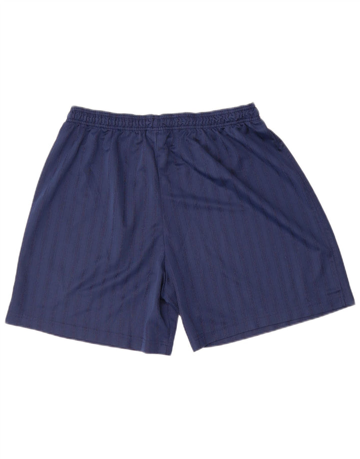 Ανδρικό αθλητικό σορτς Umbro XL Navy Blue Pinstripe Polyester