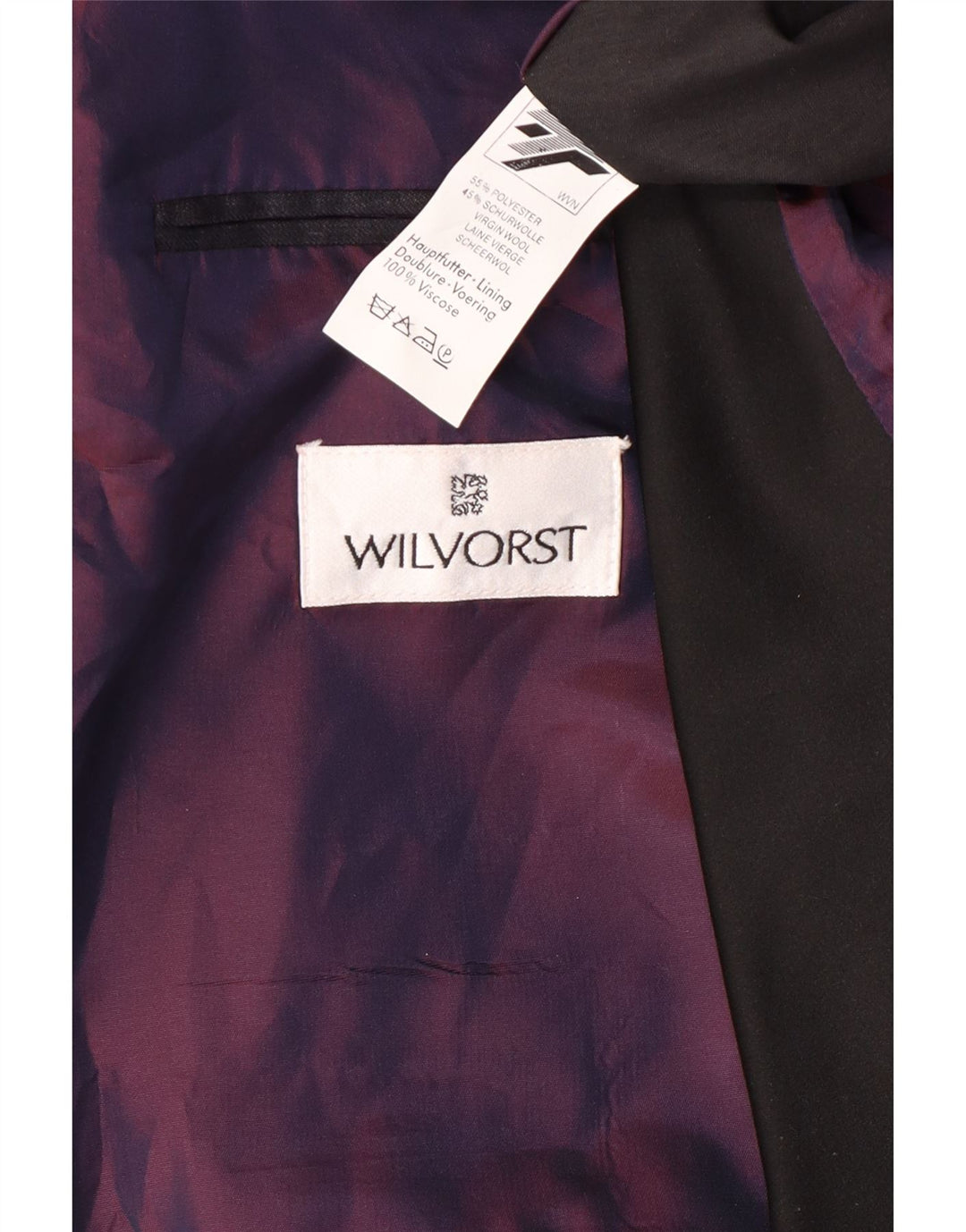 Ανδρικό σακάκι με διπλό στήθος Wilvorst UK 38 Medium Navy Blue