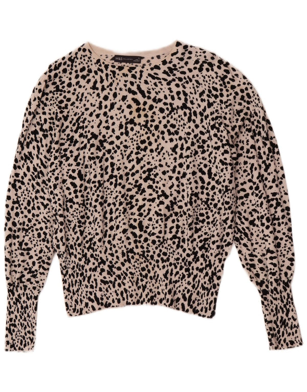 Marks & Spencer Γυναικείο πουλόβερ με λαιμόκαυστο UK 14 Medium Beige