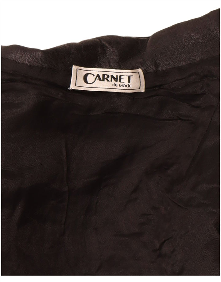 Carnet Γυναικείο Δερμάτινο Παλτό UK 8 Small Black