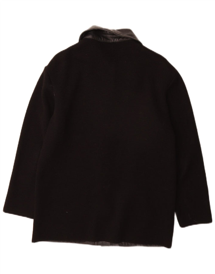 Premode Γυναικείο Δερμάτινο Μπουφάν UK 12 Μεσαίο Μαύρο Δερμάτινο