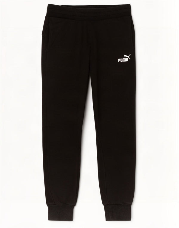 Puma Womens Tracksuit Trousers Joggers UK 8 Small Black Cotton