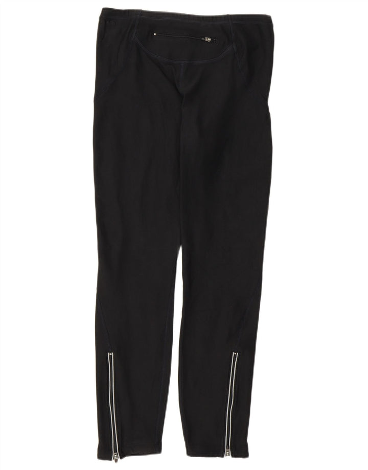 Γυναικεία κολάν Nike Crop UK 10/12 Αθλητικά μεσαίου μαύρου πολυεστέρα