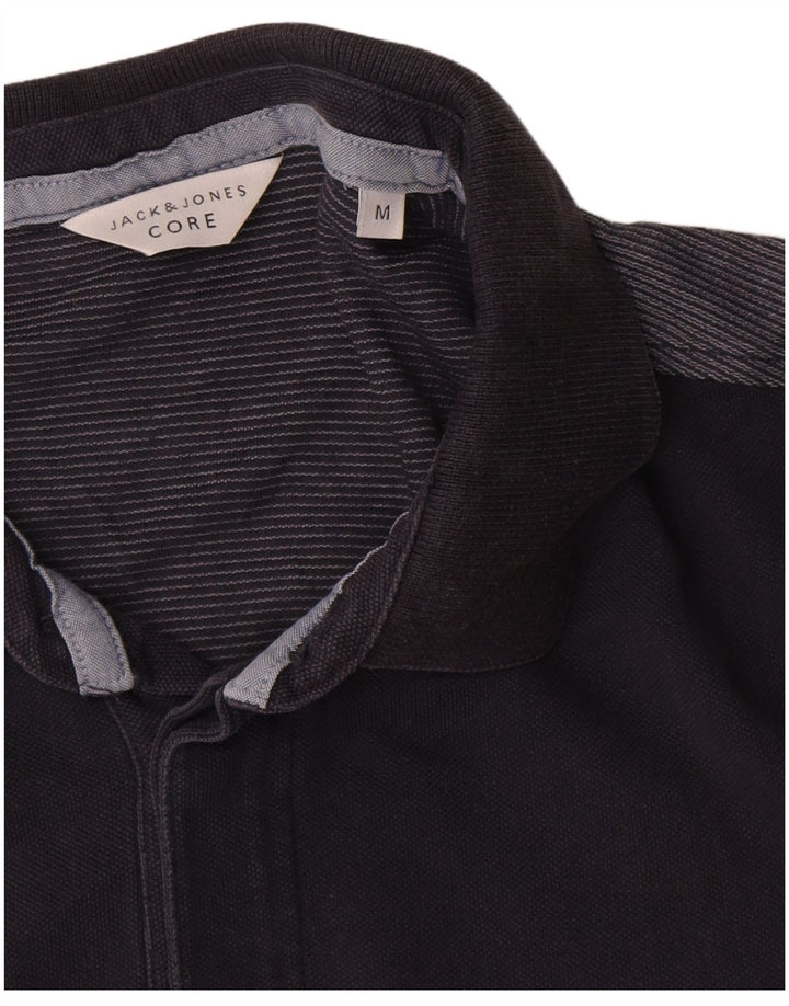 Ανδρικό μπλουζάκι πόλο Jack & Jones, μεσαίο μπλε ναυτικό, βαμβακερό