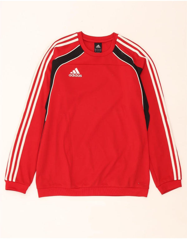 Ανδρικό φούτερ Adidas Jumper UK 38/40 μεσαίο κόκκινο πολυεστέρας