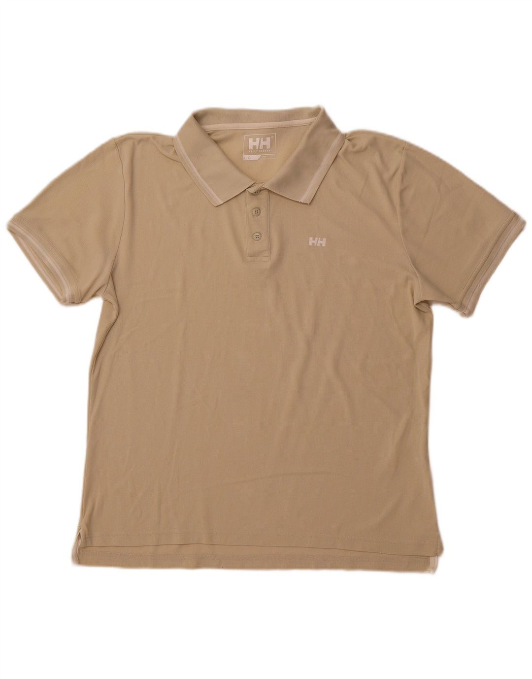 HELLY HANSEN Ανδρικό Πόλο Μπλουζάκι Μεγάλο Μπεζ Πολυαμίδιο