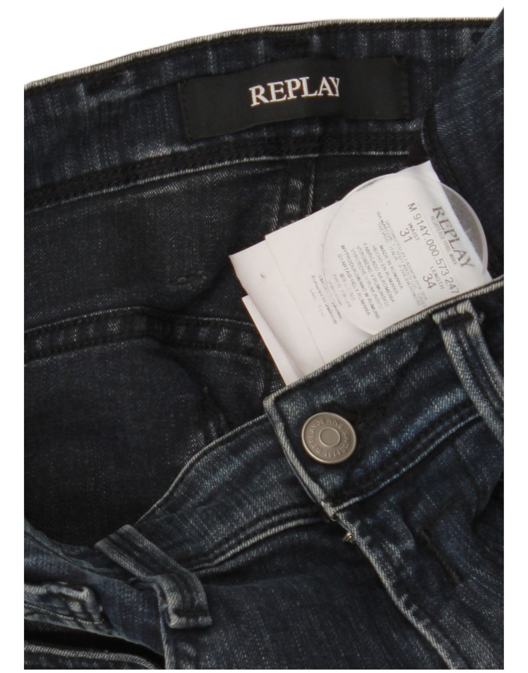 REPLAY Γυναικείο Slim Jeans W31 L34 Navy Blue Cotton