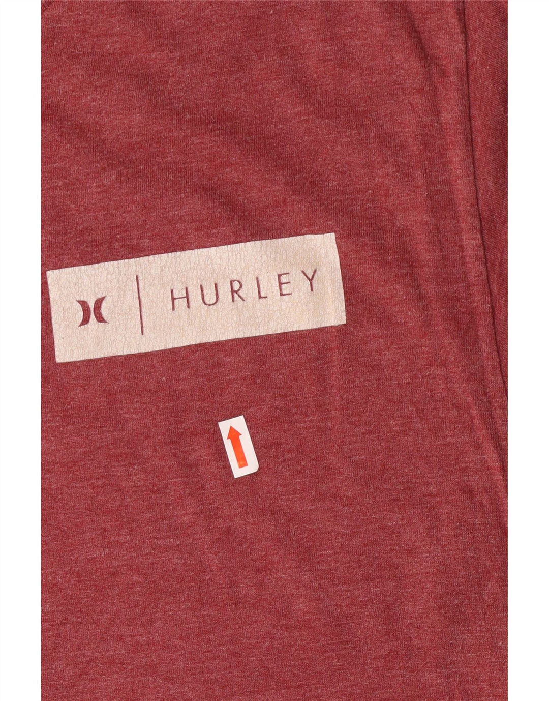 Ανδρικό T-shirt Hurley, μεσαίο βαμβακερό μπορντό