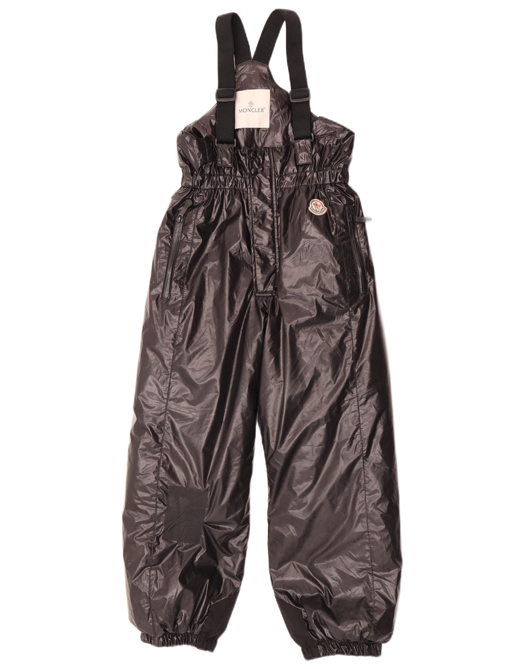 Moncler Boys Dungarees Ski Trousers 9-10 Years Black Polyamide Winter