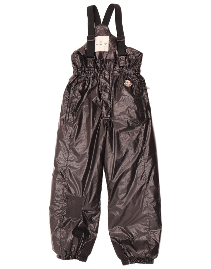 Moncler Boys Dungarees Ski Trousers 9-10 Years Black Polyamide Winter