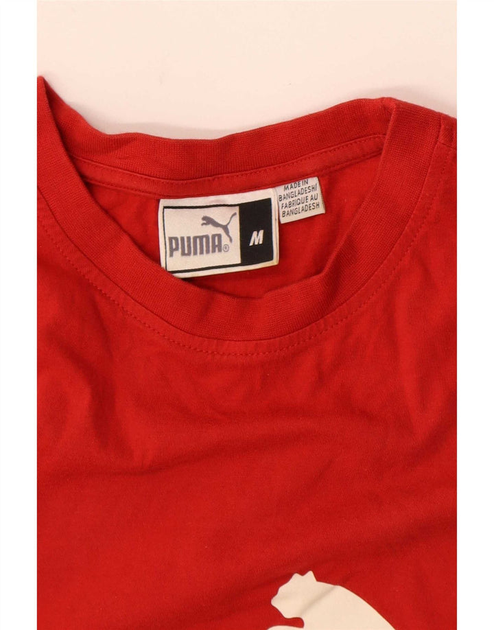 Ανδρικό γραφικό μπλουζάκι Puma Top Medium Red