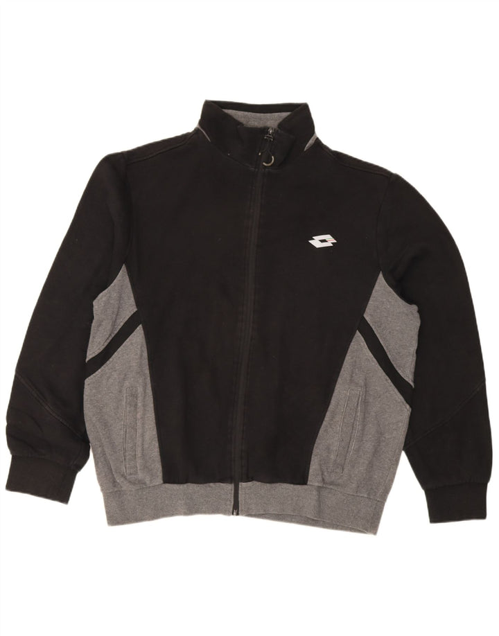 Ανδρική φόρμα Lotto Top Jacket XL Black Colourblock