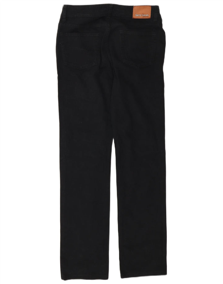 Henry Cottons Γυναικείο ίσιο τζιν W27 L30 μαύρο βαμβακερό