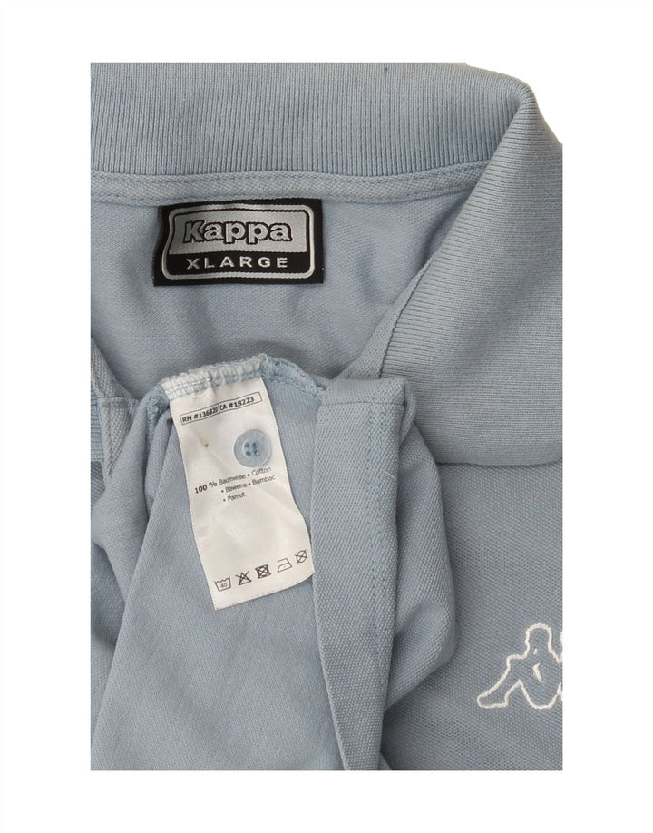 KAPPA Mens Polo Shirt XL Blue Cotton Vintage Kappa and Second-Hand Kappa from Messina Hembry 