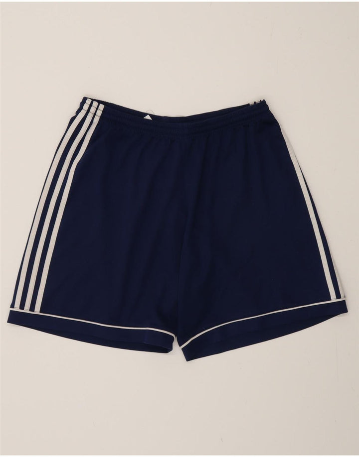 Ανδρικό αθλητικό σορτς Adidas Climalite μεγάλο μπλε ναυτικό πολυεστέρα