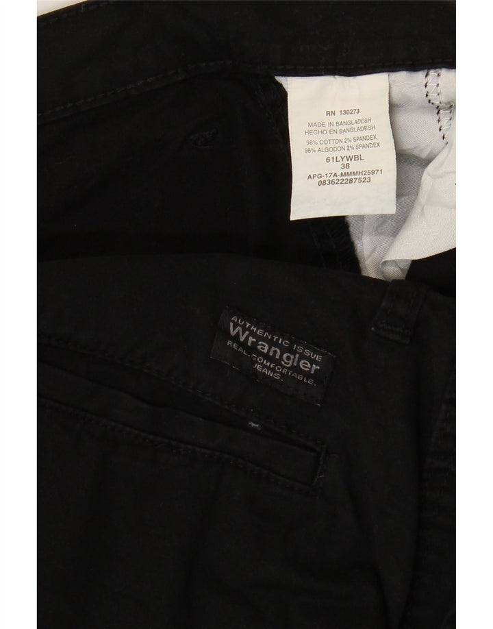 Ανδρικό σορτς Wrangler Cargo W38 XL μαύρο βαμβακερό