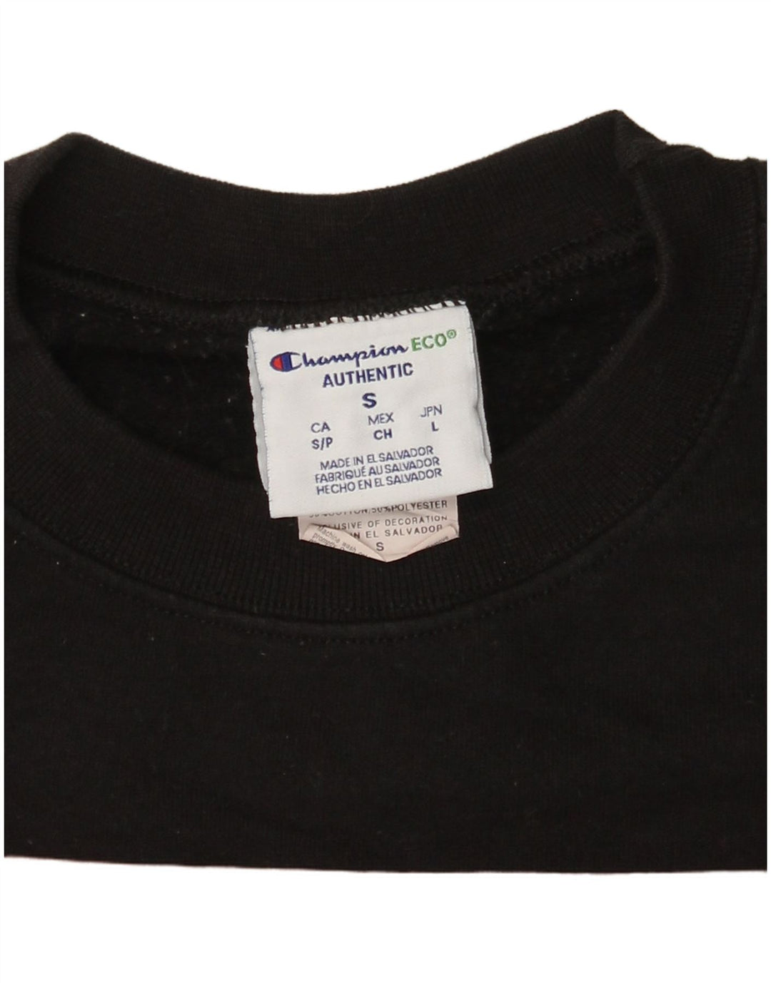 Champion Ανδρικό γραφικό φούτερ Kane Brown Jumper Μικρό μαύρο βαμβακερό