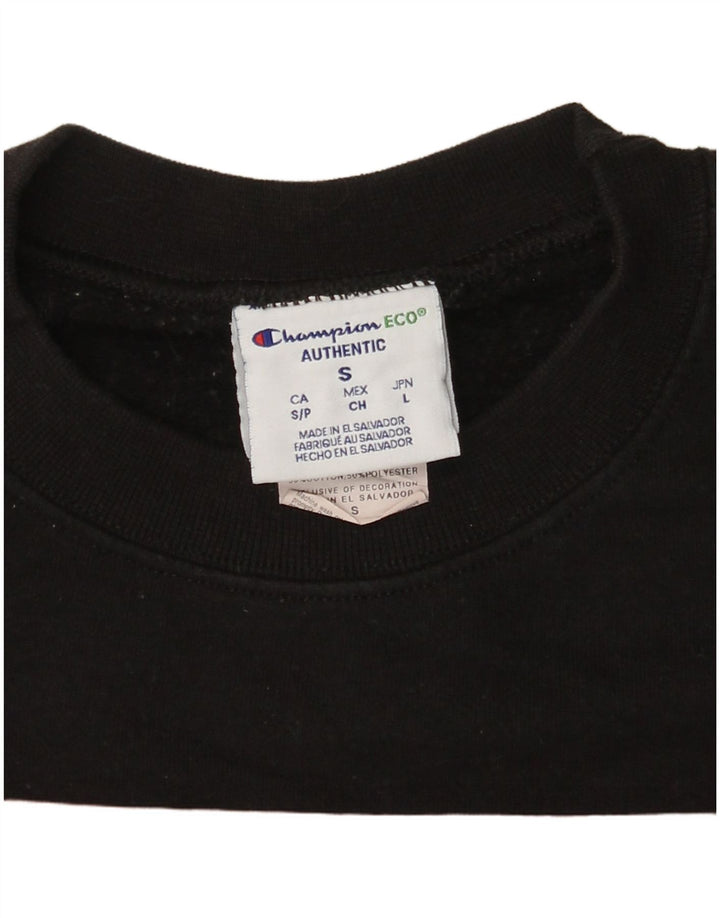 Champion Ανδρικό γραφικό φούτερ Kane Brown Jumper Μικρό μαύρο βαμβακερό