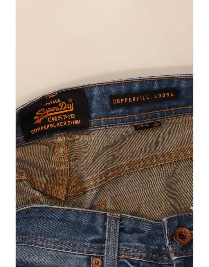 Ανδρικό Superdry Copperfill Distressed Loose Jeans W32 L32 Μπλε βαμβακερό