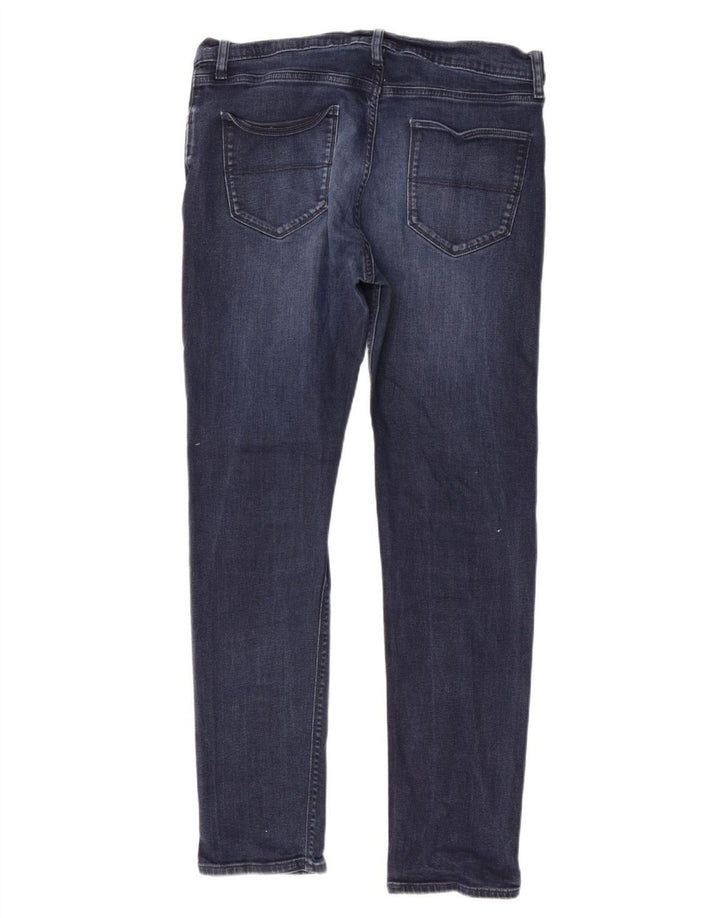 Marks & Spencer Ανδρικό Slim Jeans W36 L33 Navy Blue Cotton