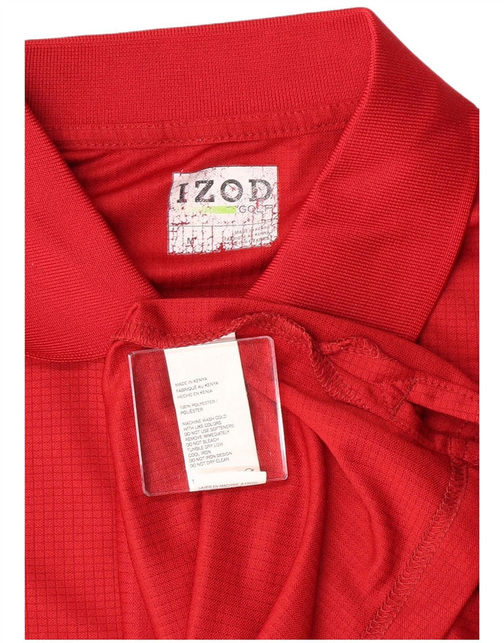 Izod Ανδρικό πουκάμισο γκολφ πόλο με μεσαίο κόκκινο πολυεστέρα