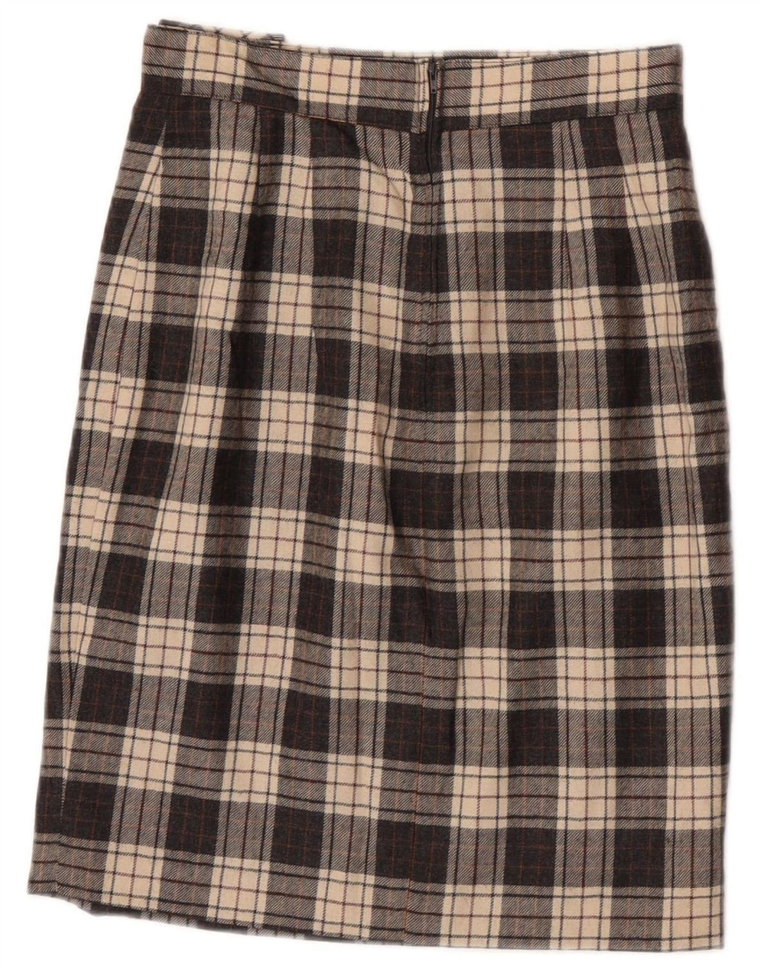 Γυναικεία ίσια φούστα Ferrone IT 40 Small W25 Grey Check Wool