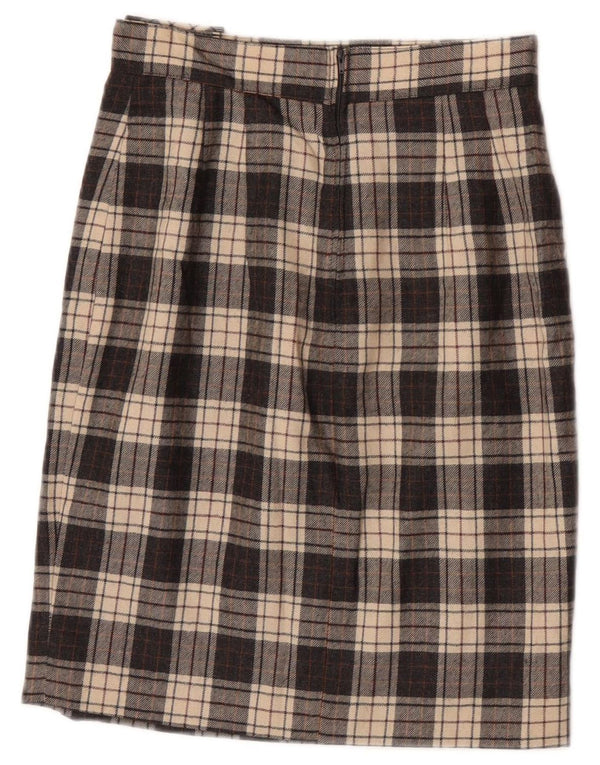 Γυναικεία ίσια φούστα Ferrone IT 40 Small W25 Grey Check Wool