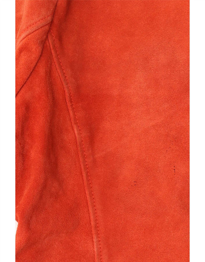 Topshop Γυναικείο Suede Biker Jacket UK 16 Large Pink Leather