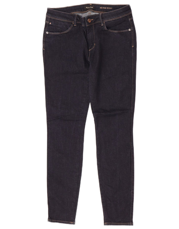 Massimo Dutti Γυναικεία ψηλόμεσα στενά τζιν EU 40 Medium W30 L29 Navy Blue