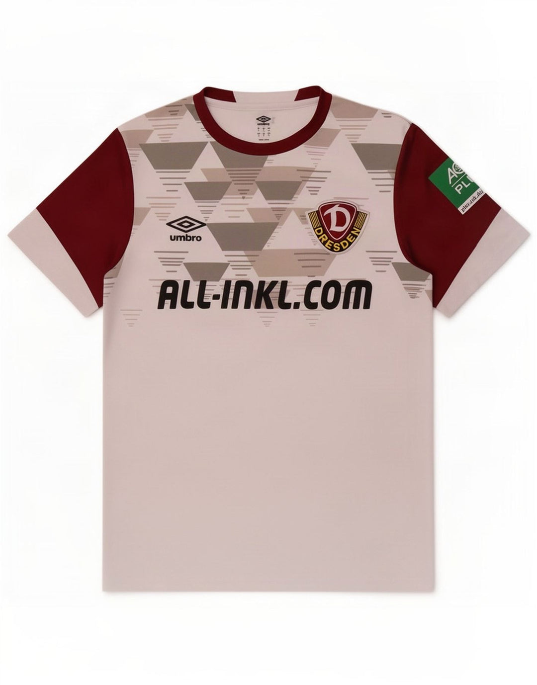 Ανδρικό γραφικό μπλουζάκι Umbro Top Small White Colourblock Πολυεστέρας