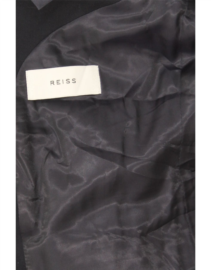 Reiss Ανδρικό σακάκι σακάκι με 2 κουμπιά UK 38 Medium Navy Blue Wool