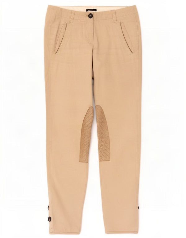 Massimo Dutti Γυναικείο παντελόνι Chino EU 36 XS W26 L28 Beige Colourblock