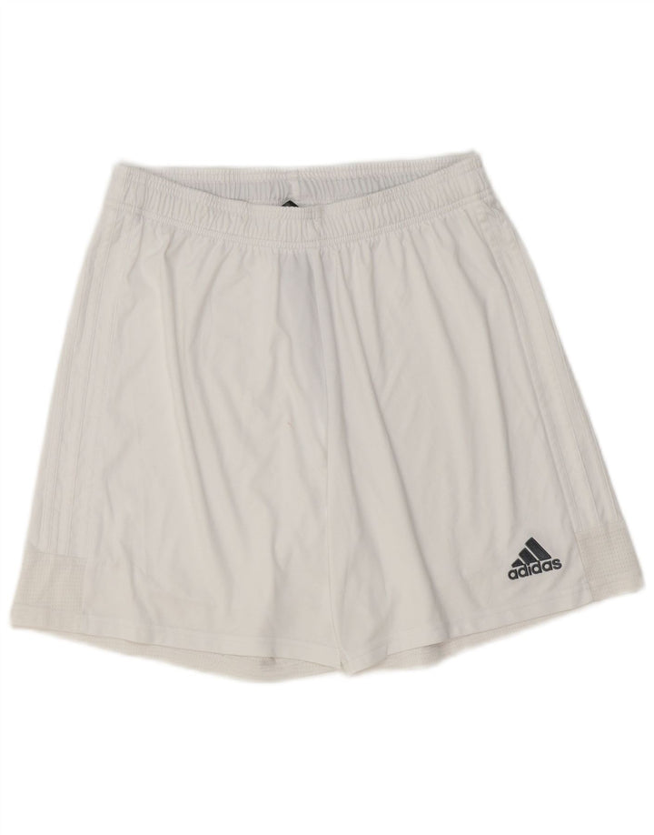Ανδρικό σορτς Adidas Aeroready Αθλητικό μεγάλο λευκό πολυεστέρα