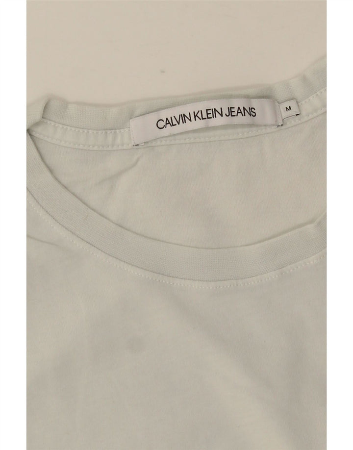 Ανδρικό γραφικό T-Shirt CALVIN KLEIN JEANS Τοπ μεσαίο λευκό